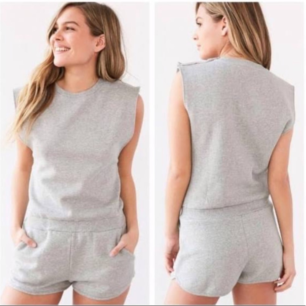 UO | BDG | Muscle Sweat Romper NWT Gray | Sz S